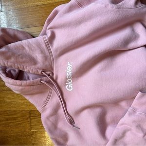 Glossier Original Pink Hoodie